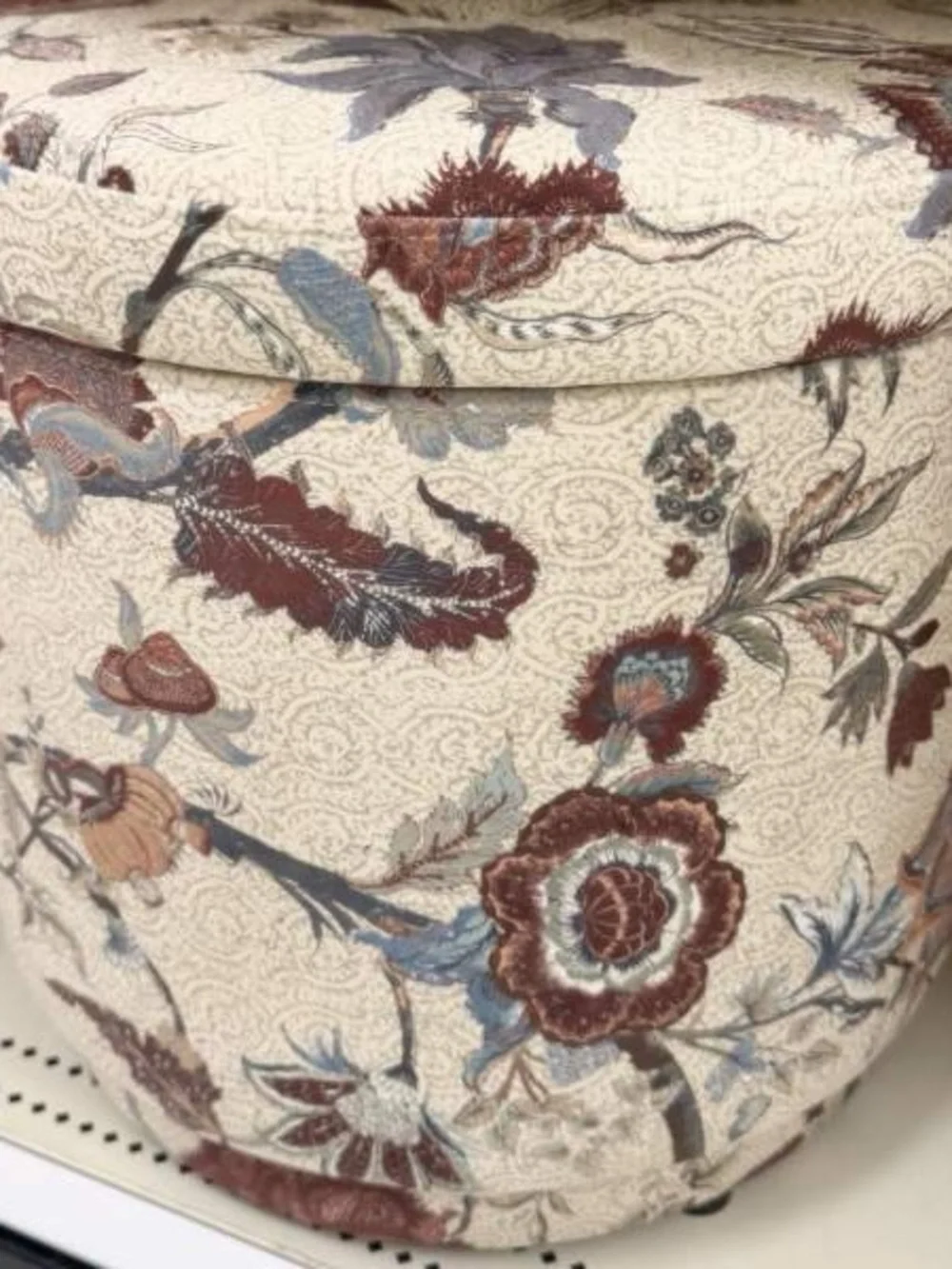 Swivel Storage Ottoman Floral Pattern - Threshold™ designed with Studio McGee